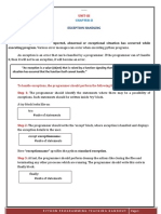 Python Teaching Notes-Exception Handling PDF