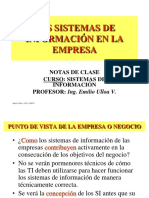 Sistemas información apoyan objetivos empresa