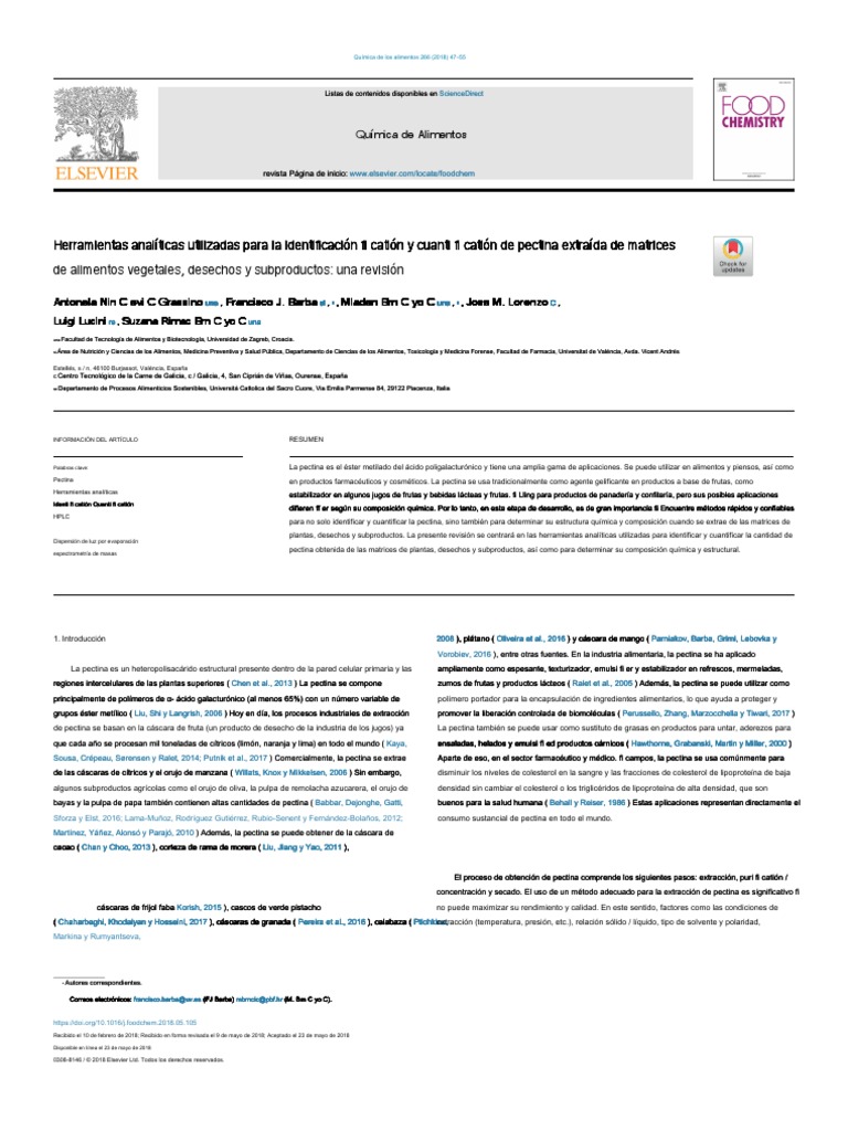 Analytical Tools Used For The Identification and Quantification of