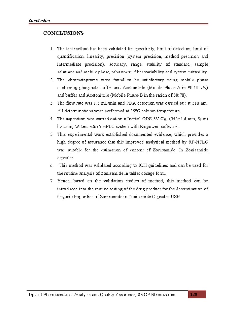 Conclusion | PDF | Science & Mathematics