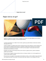 Reglas Básicas de Golf