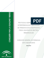 Personas Discapacidad Protocolo Sobre Relaciones Interpersonales y Sexualidad PDF