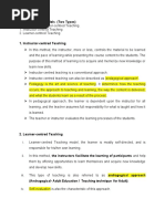 Basic Teaching Models (Two Types)