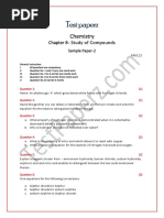 Chemistry: Chapter 8-Study of Compounds