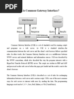 Common Gateway Interface