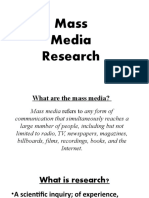 Dimensions and Major Types of Social Research 1