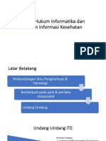 Dasar Hukum Informatika Sistem Informasi Kesehatan PDF