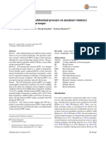 Causal effect of intra-abdominal pressure on maximal voluntary