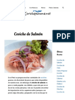 Ceviche de Salmón