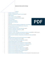 Daftar Predatory Journal Dari Jeffrey Beall