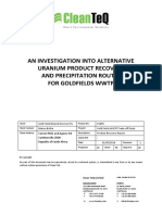 Clean TeQ - Uranium Product Recovery Report REV 1