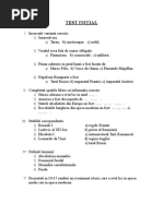 TEST INIŢIAL cl. a VII-a