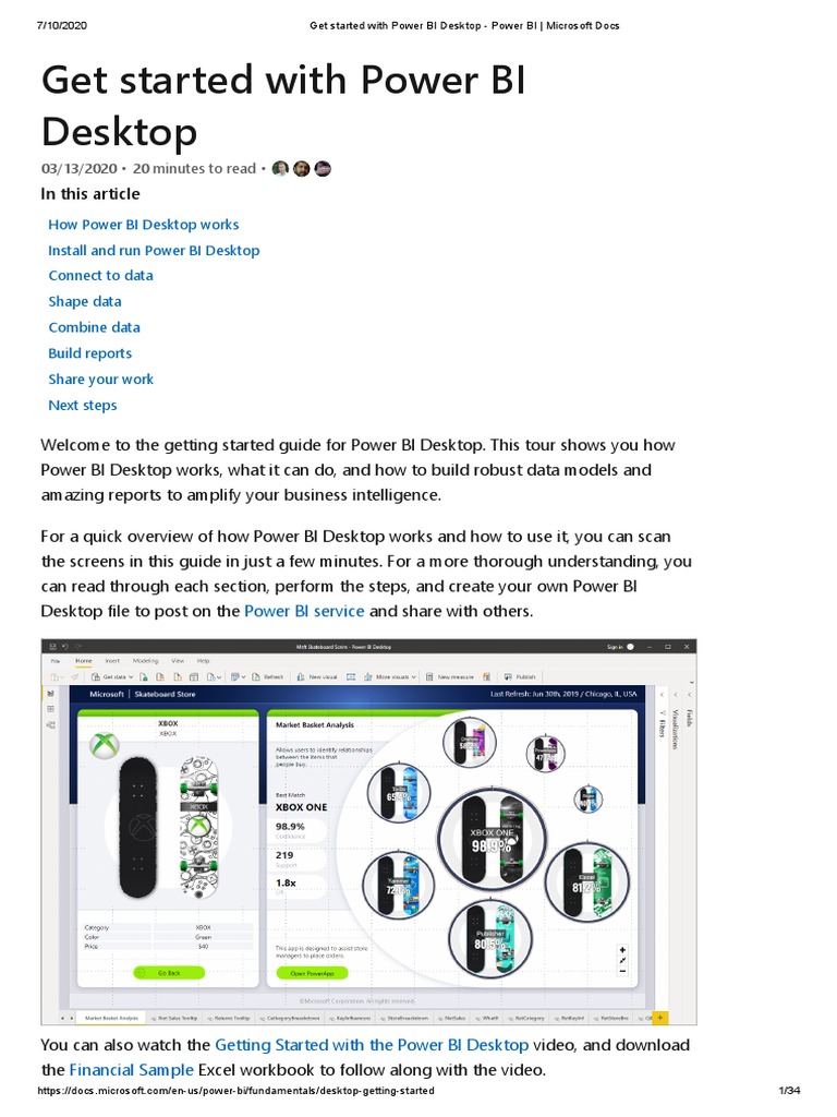 Getting Started with Power BI Desktop | PDF | Icon (Computing) | World ...