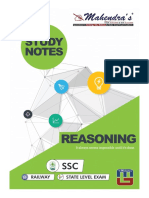 Reasoning SSC Study Notes English Version 22 05 18