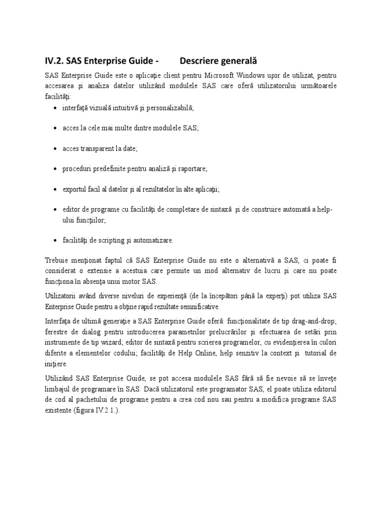 Curs 9 SAS Enterprise Guide 1 | PDF