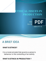 Ethical Issues in Production