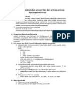 KD 2.1 Mendeskripsikan Pengertian Dan Prinsip-Prinsip Budaya Demokrasi