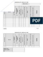 Administrative Compliance Grid: Contract Title: Publication Reference