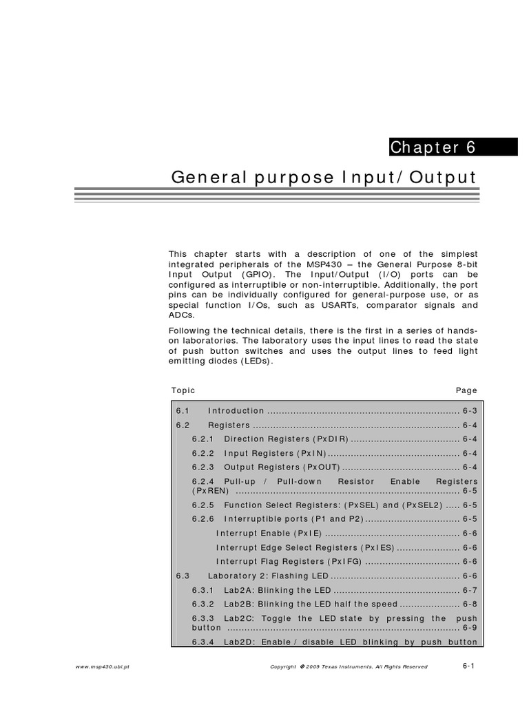 Chapter - 6 - General - Purpose - IO | PDF | Office Equipment ...