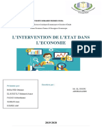 L'intervention de L'etat Dans L'ã©conomie