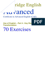 CAE Use of English 70 Exercises With Answers PDF