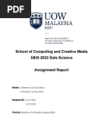 School of Computing and Creative Media XBIS 2023 Data Science Assignment Report