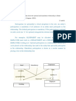 Q3. (A) Briefly Explain About The Optional and Mandatory Relationship in Entity Relationship Diagram (ERD) - (5 Marks)