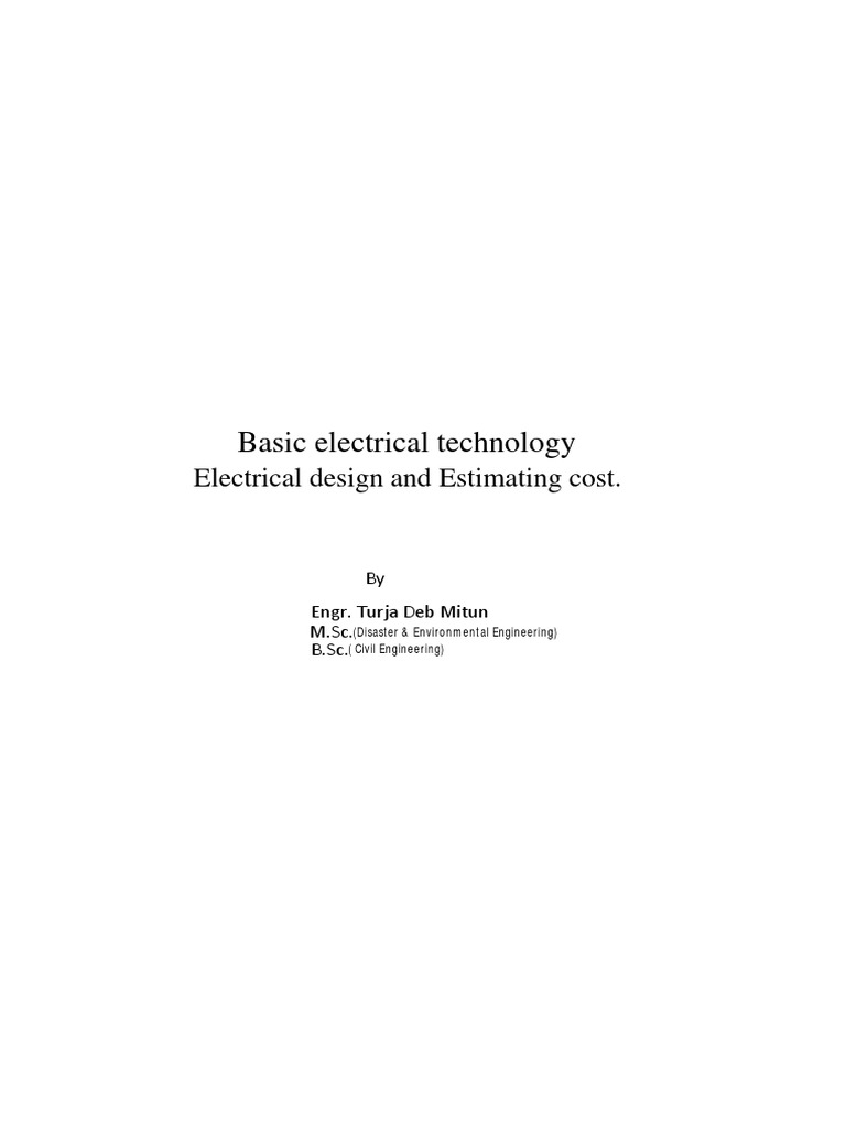 Electrical Design and Cost Estimation | PDF | Compact Fluorescent Lamp ...