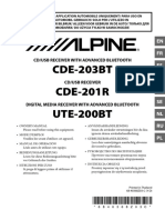 Alpine OM UTE-200BT (CDE-203BT/CDE-201R) RU