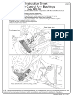 Instruction Sheet Upper Control Arm Bushings: Suits: BMW E90