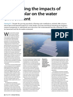 Investigating The Impacts of Floating Solar On The Water Environment