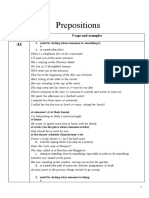Prepositions: Preposition S Usage and Examples