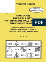 Rengiames 2012-2015 Metu Matematikos Valstybiniam Brandos Egzaminui (2011) by Cloud Dancing