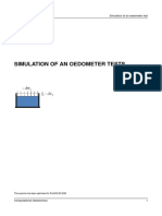Simulation of An Oedometer Test