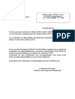 Réf. 2020-00 ../FISCA/MG/SJ Africa Fisc Consult & Co 01 BP 6834 Ouagadougou 01 Tél. (+226) 25339060/ 70 17 45 00