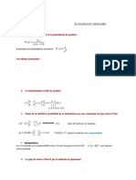 Document Réponse Du Problème de Synthèse Sur La Commande Par Retour D