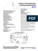 4-Channel, 4.8 KHZ, Ultralow Noise, 24-Bit Sigma-Delta Adc With Pga