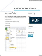Quick Access Toolbar in Excel - Easy Excel Tutorial