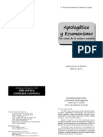 Apologética y Ecumenismo PDF