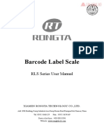 Label Scale User Manual - RONGTA RLS1000 PDF