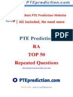 PTE Prediction TOP 50 Repeated Questions This is the file you must see before your exam