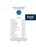 Proposal Terapi Bermain Anak Usia Prasekolah Kelompok 2