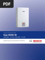 Bosch Gaz 6000W Planning document