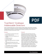 Truealarm Analogue Addressable Detectors: Fire Detection