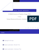 Math. Review: Dynamic Optimization: ECON2225 Economics of Population Changes (2019)