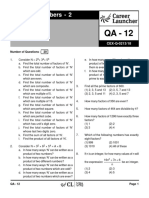 Numbers - 2: Number of Questions: 20