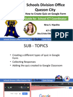 Schools Division Office Quezon City: How To Create Quiz On Google Form