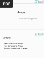 Arrays: Shristi Technology Labs