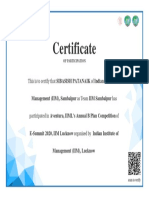 Participation Certificate PDF