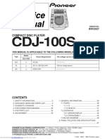 Pioneer cdj100s Service Manual